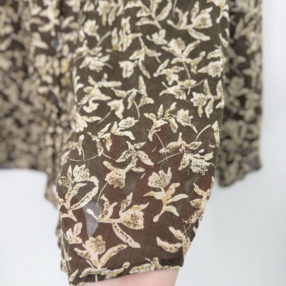 Eddie Bauer Women’s Button Down Cotton Sheer Shirt Size Large, Lightweight - Picture 6 of 10